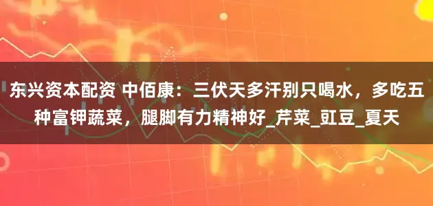 东兴资本配资 中佰康：三伏天多汗别只喝水，多吃五种富钾蔬菜，腿脚有力精神好_芹菜_豇豆_夏天