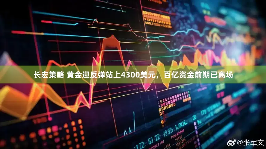 长宏策略 黄金迎反弹站上4300美元，百亿资金前期已离场